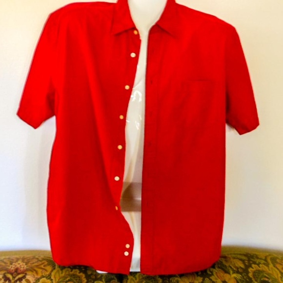 90s-00'S Eddie Bauer short sleeve button down check shirt men's XL size vintage cotton navy blue type Vintage Second Hand